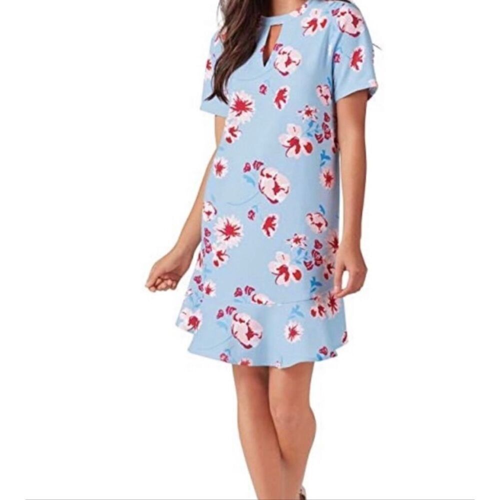 Mud Pie Women Cashmere Breeze Lana Flounce Dress Sz Large NEW